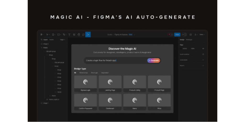 Figma Magic AI Auto generate